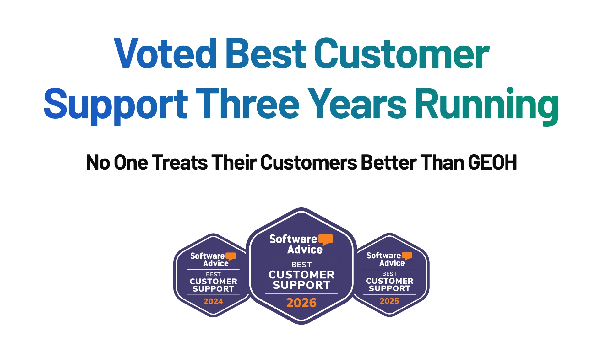 GEOH best support award